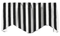 Black & White Striped Valance - Decorative Things