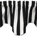 Black & White Striped Valance - Decorative Things
