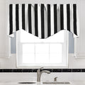 Black & White Striped Valance - Decorative Things