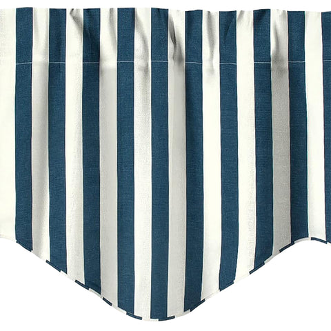 Blue & White Striped Valance - Decorative Things
