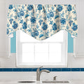 Delft Blue Floral Valance - Decorative Things