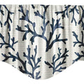 Navy Coastal Print Valance - Decorative Things