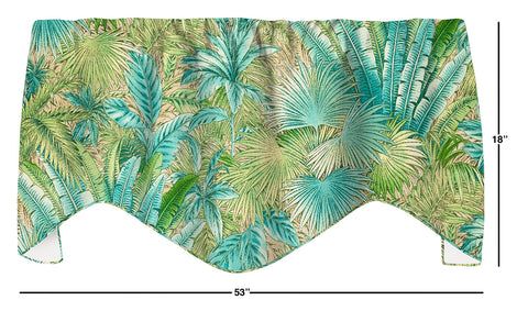 Bahamian Breeze Green Valance - Decorative Things