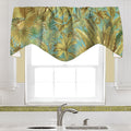 Bahamian Palms Green & Blue Valence - Decorative Things