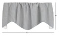 Blue Ticking Stripe Valance - Decorative Things
