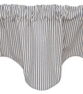 Blue Ticking Stripe Valance - Decorative Things