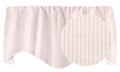 Pink Ticking Stripe Valance - Decorative Things