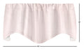 Pink Ticking Stripe Valance - Decorative Things