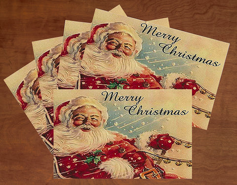 Christmas Placemats Paper Placemats for Christmas Party Decorations Disposable Placemats Santa - Decorative Things