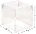 Tissue Box Cover Tissue Box Holder Bathroom Decor Bathroom Accessories Storage Organizers Clear Cube Acrylic 5" x 5" - Decorative Things