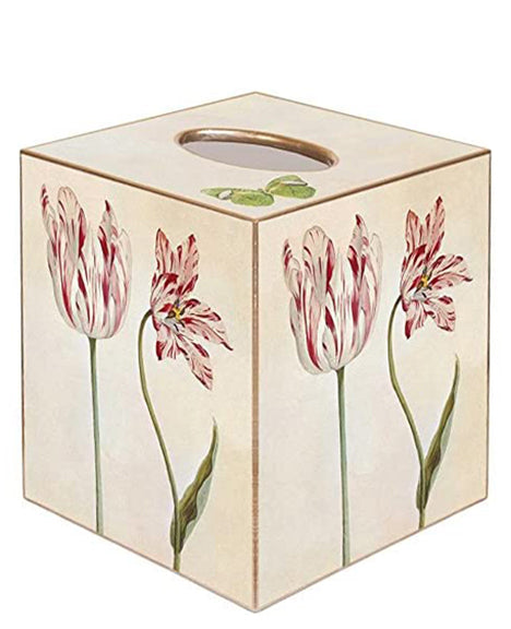 Kelly Tissue Box Cover Tissue Holder Square Cube Paper Mache Decorative Tulip - Decorative Things