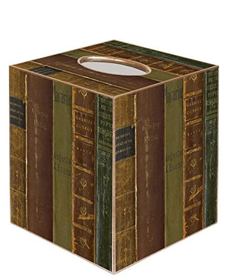 Kelly Tissue Box Cover Tissue Holder Square Cube Paper Mache Decorative Books - Decorative Things