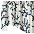 Valances for Windows Valance Curtains Kitchen Window Valances or Living Room Window Treatments Navy Blue Curtain Cotton Lined Adjustable Swag Short Curtains Beach Themed Decor 53 Inches x 18 Inches - Decorative Things