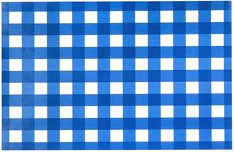 Paper Placemats Table Mats Table Decor Blue Checkered Gingham - Decorative Things
