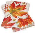 Autumn Hues White Guest Towel Napkins - 15 Per Package - 2 Units - Decorative Things