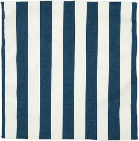 Navy Blue & White Stripe Cloth Napkins - Decorative Things