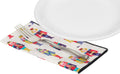 Christmas Napkins 18" x 18" Cloth Dinner, Elegant 100% Cotton Table Decor Linens White Nutcracker Print - Decorative Things