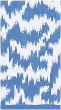 Caspari Modern Moiré Paper Guest Towel Napkins in Blue - 30 Count - Decorative Things