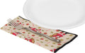 Christmas Napkins 18" x 18" Cloth Dinner, Elegant 100% Cotton Table Decor Linens Red and White Santa Peppermint Print - Decorative Things