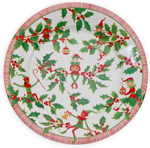 Christmas Paper Plates Elves 7 Inch - Decorative Things
