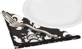Black & White Wedding Cloth Napkins - Decorative Things