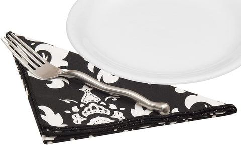 Black & White Wedding Cloth Napkins - Decorative Things
