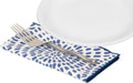 Cloth Napkins for Table Dinner Setting 18" x 18" Use with Blue and White Dishes, Plates, Tablecloths, 100% Cotton Linen Napkin - Decorative Things