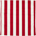 Decorative Things Cloth Napkins 100% Cotton Linen Napkins pack of 4 and 12 Red and White Stripe Table Linens 18" x 18" Table Napkins - Decorative Things