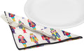 Christmas Napkins 18" x 18" Cloth Dinner, Elegant 100% Cotton Table Decor Linens White Nutcracker Print - Decorative Things