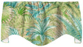 Window Treatments Valance Curtains Living Room or Kitchen Window Valances Tommy Bahama Fabric Beach Decor Bahamian Breeze Green Lined, Adjustable Swag Short Curtains 53" x 18" - Decorative Things