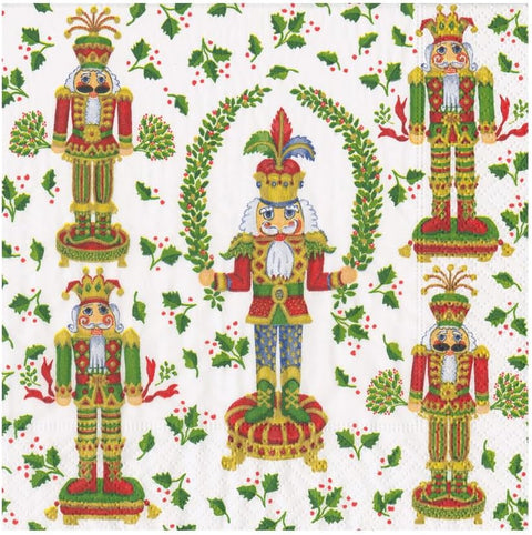 Nutcracker Christmas Luncheon Napkins - 20 Per Package - 2 Units - Decorative Things