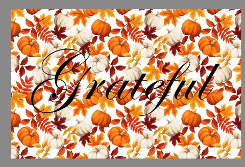Thanksgiving Placemats Fall Decor Fall Placemats Paper Placemats for Thanksgiving Table Decor Setting, Rustic Table Mats, Grateful Place Mats Disposable - Decorative Things