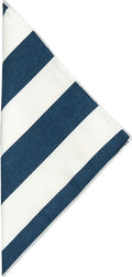 Navy Blue & White Stripe Cloth Napkins - Decorative Things
