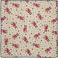 Christmas Napkins 18" x 18" Cloth Dinner, Elegant 100% Cotton Table Decor Linens Red and White Santa Peppermint Print - Decorative Things