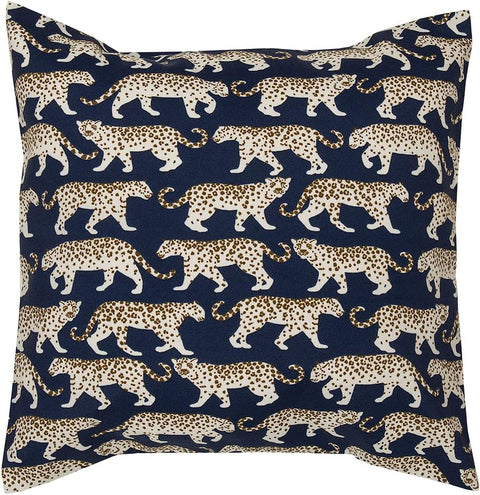 Decorative Things Pillow Covers Pillow Shams Throw Pillows for Couch - Outdoor Pillows or Indoor Sun and Shade Polyester - Navy Blue Tiger Print Animal Print 18 Inch - Decorative Things