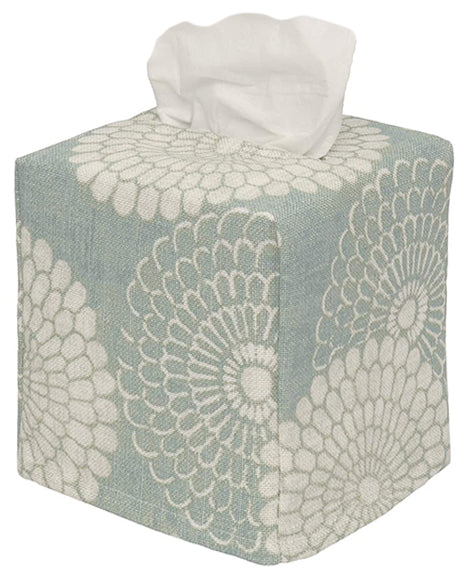 Tissue Box Cover Tissue Holder Decorative Bathroom Decor Blue Bathroom Accessories, Square Cube - Decorative Things