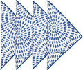 Cloth Napkins for Table Dinner Setting 18" x 18" Use with Blue and White Dishes, Plates, Tablecloths, 100% Cotton Linen Napkin - Decorative Things