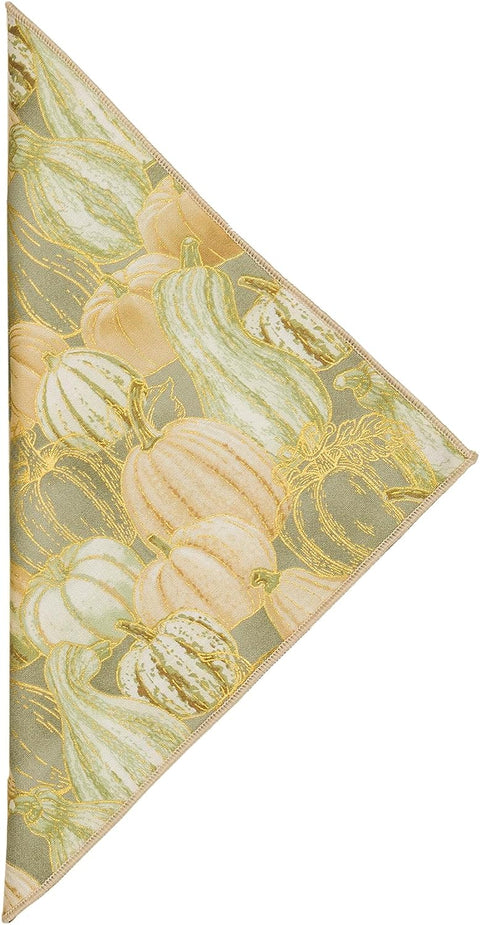 Decorative Things Cloth Napkins, Pumpkin Décor for Fall Decor, Thanksgiving Table Decor, Halloween Party Dinner Napkins Linen Napkins 100% Cotton, Reusable Washable Soft Made in USA 18" x 18" - Decorative Things