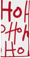 Cloth Christmas Napkins for Table Setting Ideas, 18" Dinner, Red and White Santa Claus Ho Ho Ho 100% Cotton Linen Napkin - Decorative Things