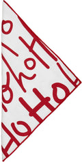 Cloth Christmas Napkins for Table Setting Ideas, 18" Dinner, Red and White Santa Claus Ho Ho Ho 100% Cotton Linen Napkin - Decorative Things