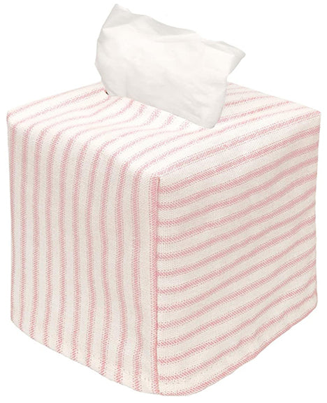 Tissue Box Cover Tissue Holder Tissue Dispenser Square Cube, Soft Fabric Cover Slips Over Cardboard Facial Tissue Boxes - Pink Room Decor, Nursery Decor, Bathroom, Bedroom, Lined Fabric Folds Flat - Decorative Things