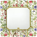 Caspari Chinese Wallpaper Square Paper Dinner Plates in Cream - 16 Count - Decorative Things