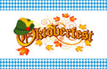 Oktoberfest Beer Fest Fall Placemats Paper Placemats Disposable Table Mats with Blue and White Diamond Border in Pk 25 & Pk50 Red & Blue Placemats - Decorative Things