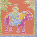 Caspari Cocktail Napkins Paper Napkins 5" x 5" Party Napkins Safari Party Supplies & Jungle Theme Party Supplies - Royal Elephant Pink Napkins Pk 40 - Decorative Things