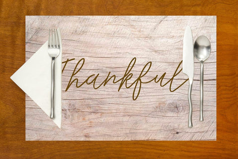 Thanksgiving Placemats Thanksgiving Table Decor Table Setting Fall Decor Fall Placemats Paper Placemats Rustic Table Mats Friendsgiving Thankful Pak 24 - Decorative Things