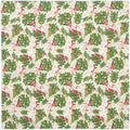 Christmas Napkins 18" x 18" Cloth Dinner, Elegant 100% Cotton Table Decor Linens Red and Green Holly Print Set - Decorative Things