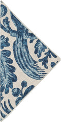 Cloth Napkins Linen Napkins Dinner Napkins 18 x 18 Blue Napkins Waverly Williamsburg Fabric Cotton - Decorative Things