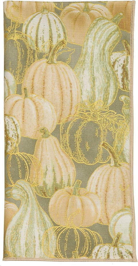 Decorative Things Cloth Napkins, Pumpkin Décor for Fall Decor, Thanksgiving Table Decor, Halloween Party Dinner Napkins Linen Napkins 100% Cotton, Reusable Washable Soft Made in USA 18" x 18" - Decorative Things