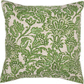 Decorative Things Outdoor Pillows for Patio Furniture Made of Tommy Bahama Fabric Green Batik Pillow Cover 18" x 18" - Decorative Things