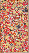 Cloth Napkins for Christmas Table Decor Setting, Thanksgiving, Chinese New Year Decorations, Red and Gold Gustav Klimt Print, 100% Cotton 18" - Decorative Things